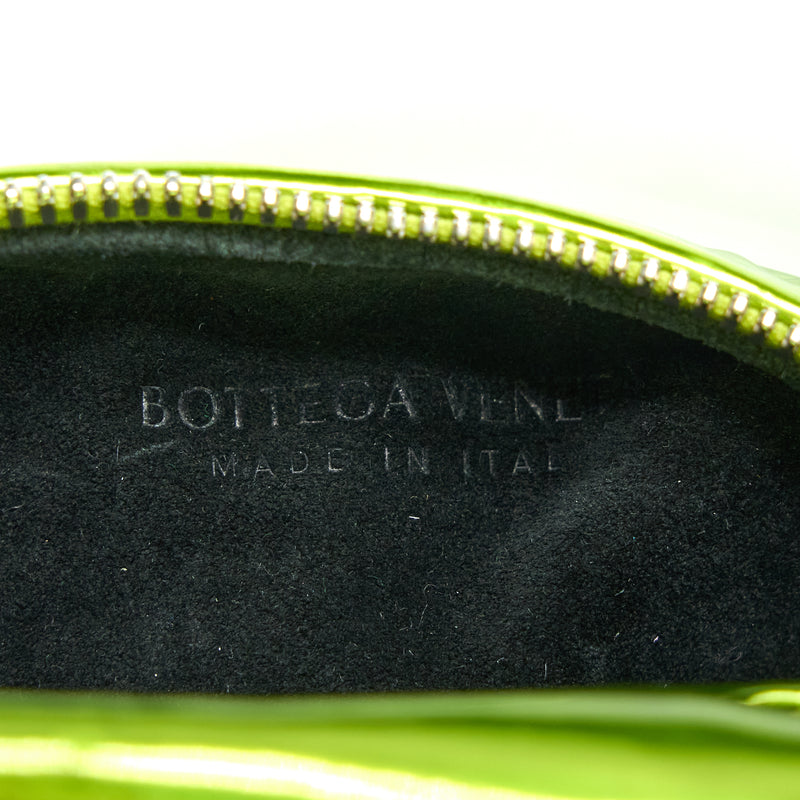 Bottega Veneta Mini Jodie Knotted Metallic Green SHW