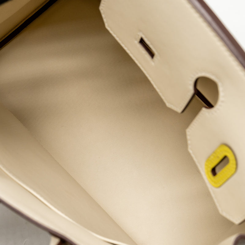 Hermes Birkin 30 Colormatic Swift Nata/Chai/Cuivre/Lime/Mauve SHW Stamp U