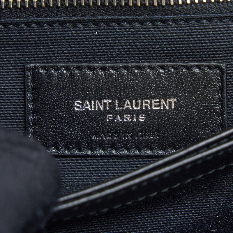 Saint Laurent LouLou Toy Strap Bag Calfskin Black SHW