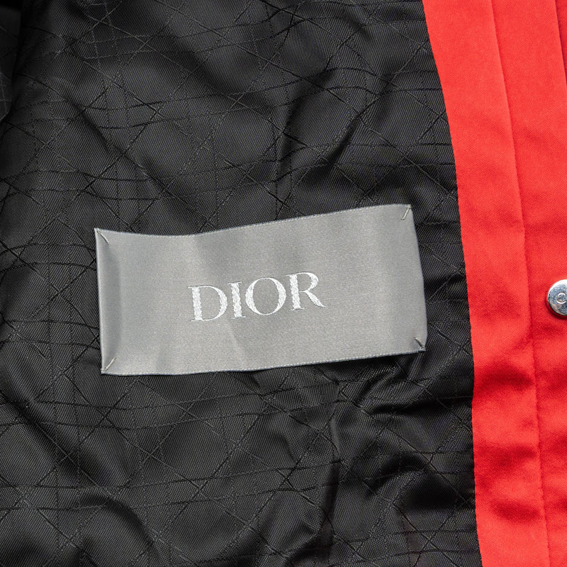 DIor Size 50 Shawn Stussy Limited Edition OX Zipped Bomber Jacket Polyamide Red