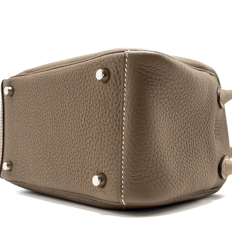 Hermes Mini Lindy Clemence Etoupe SHW Stamp Z