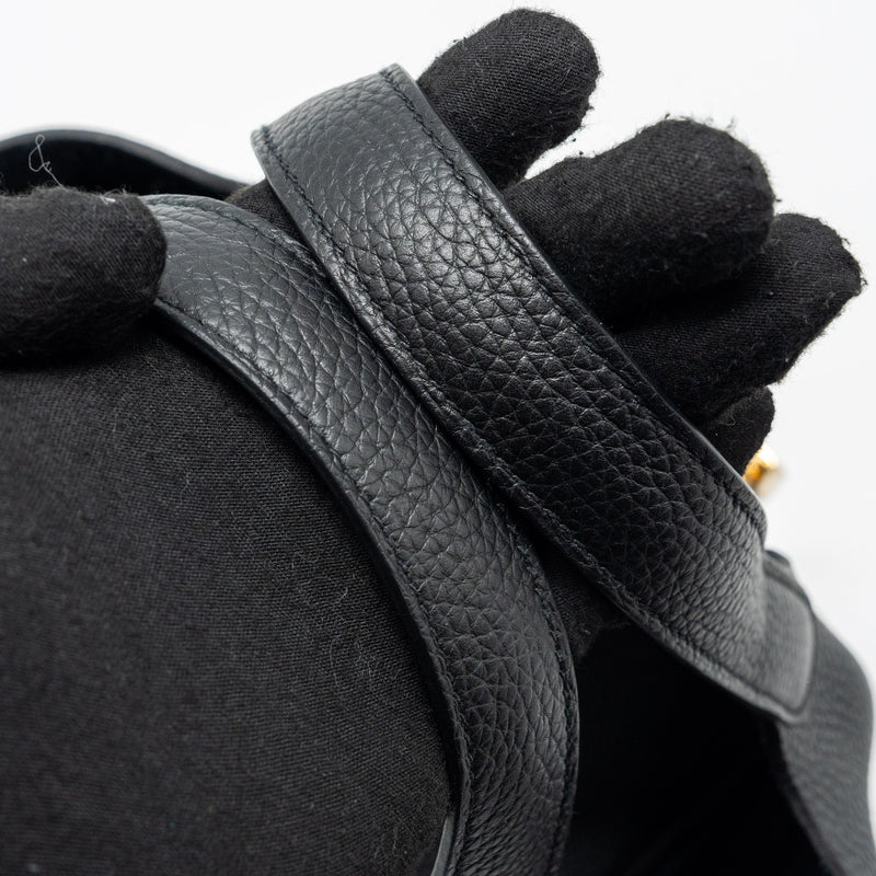 Hermes Picotin 18 Lock Bag Clemence black GHW Stamp B