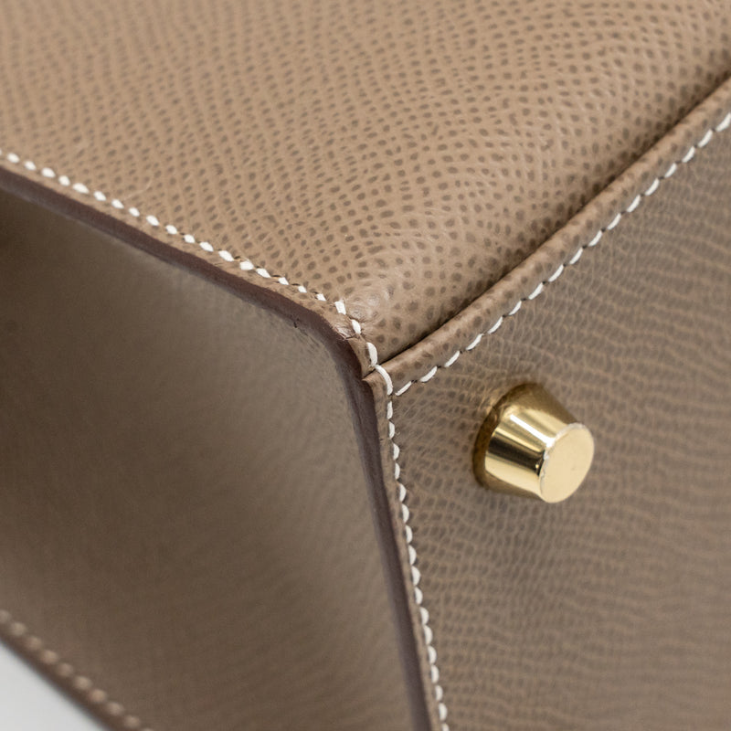 Hermes Kelly 25 Epsom Etoupe GHW Stamp U