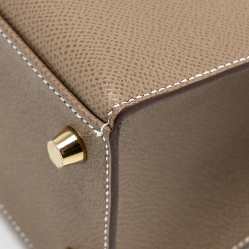 Hermes Kelly 25 Epsom Etoupe GHW Stamp U