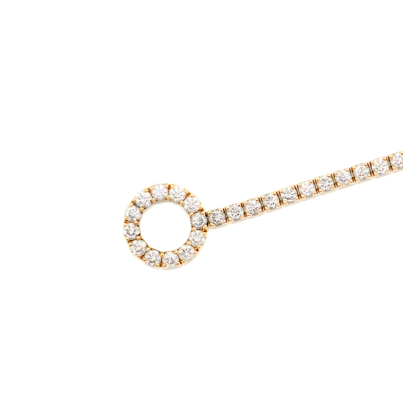 Hermes Size SH Finesse Bracelet Rose Gold, Diamonds