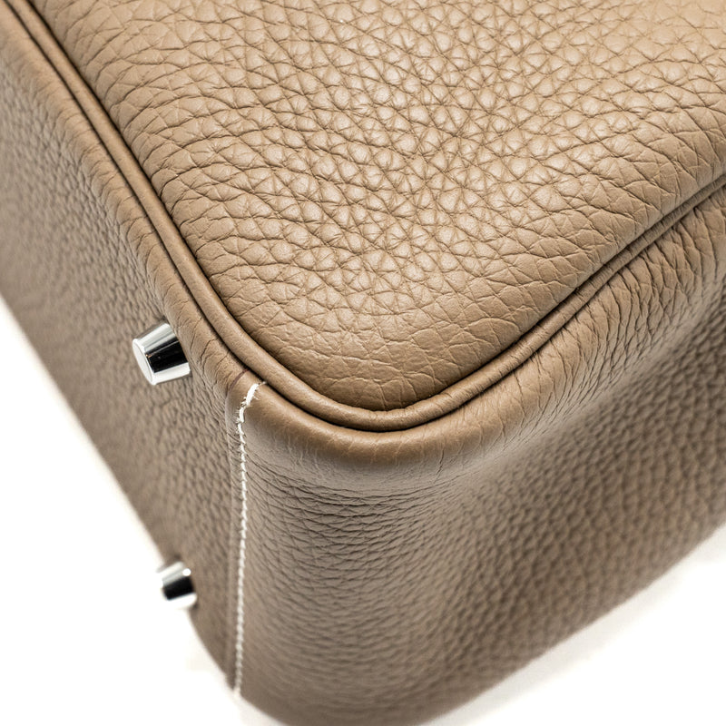 Hermes Mini Lindy Clemence Etoupe SHW Stamp Z