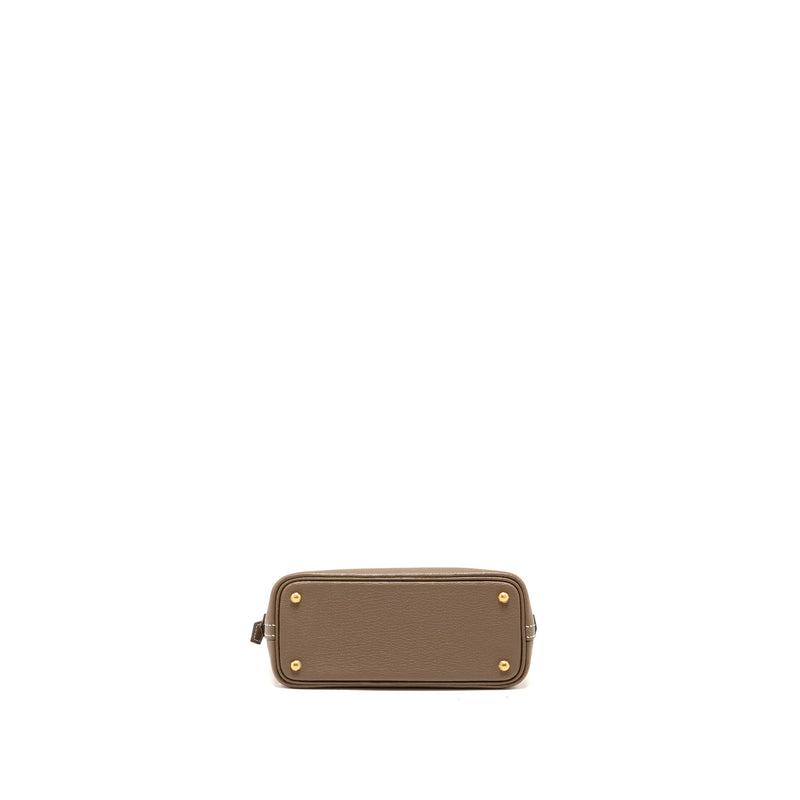 Hermes Mini Bolide Chèvre Mysore Etoupe GHW Stamp U
