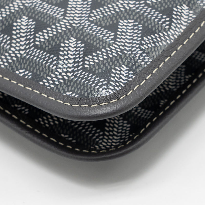 Goyard Portefeuille Pochette Plumet goyardine canvas / calfskin grey SHW