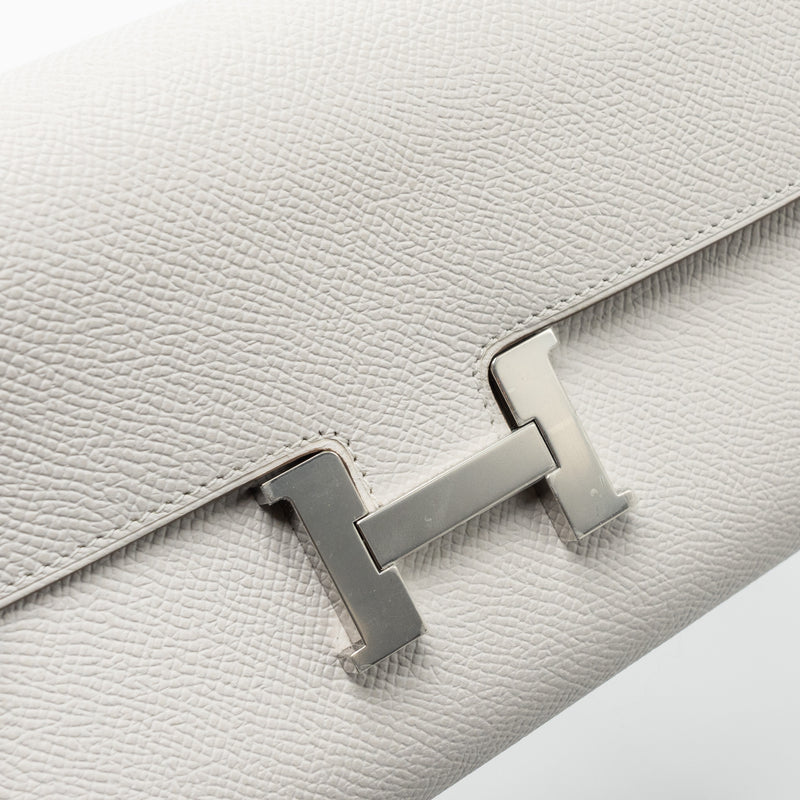 Hermes Constance To Go Epsom Gris Pale SHW Stamp B