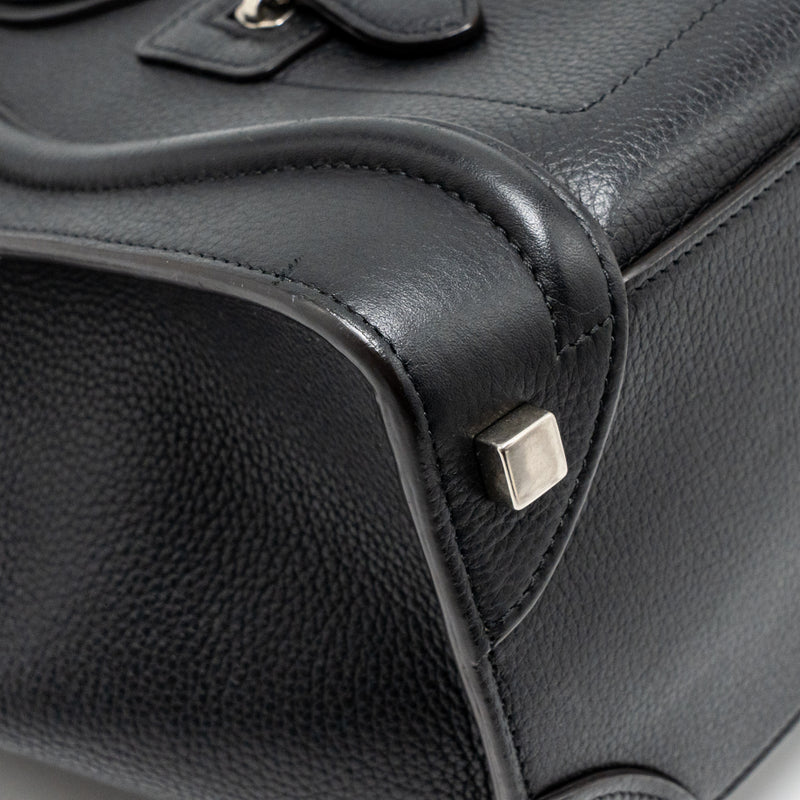 Celine Micro Luggage Bag Calfskin Black SHW