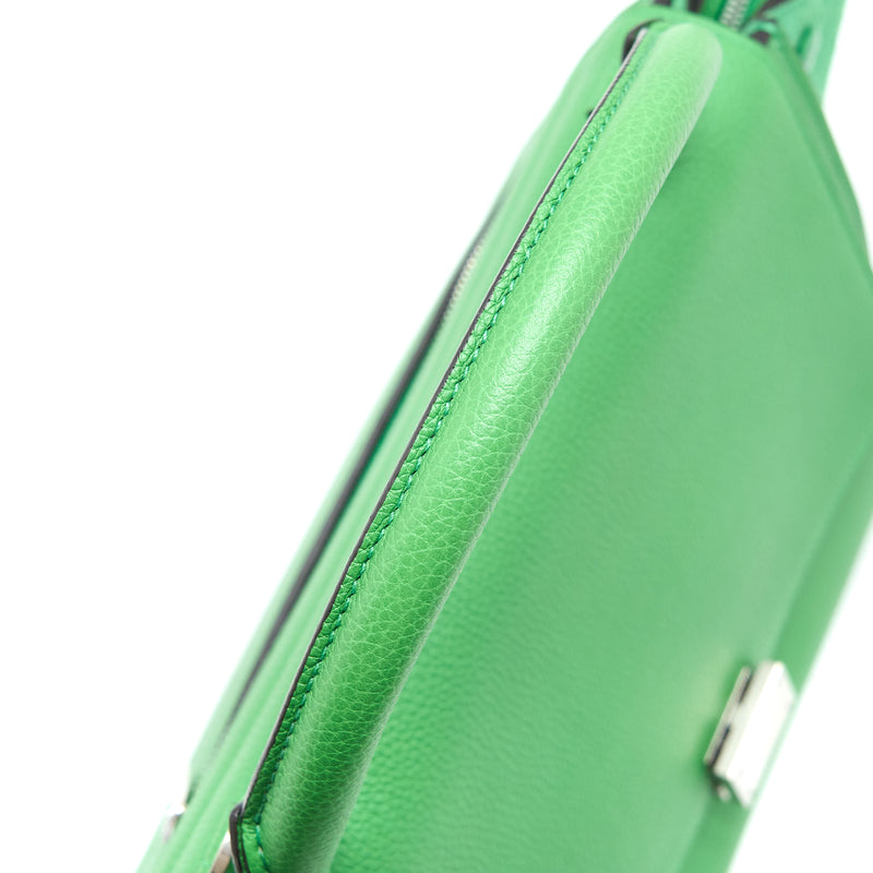 Celine Small Trapeze Bag Calfskin/Suede Green SHW