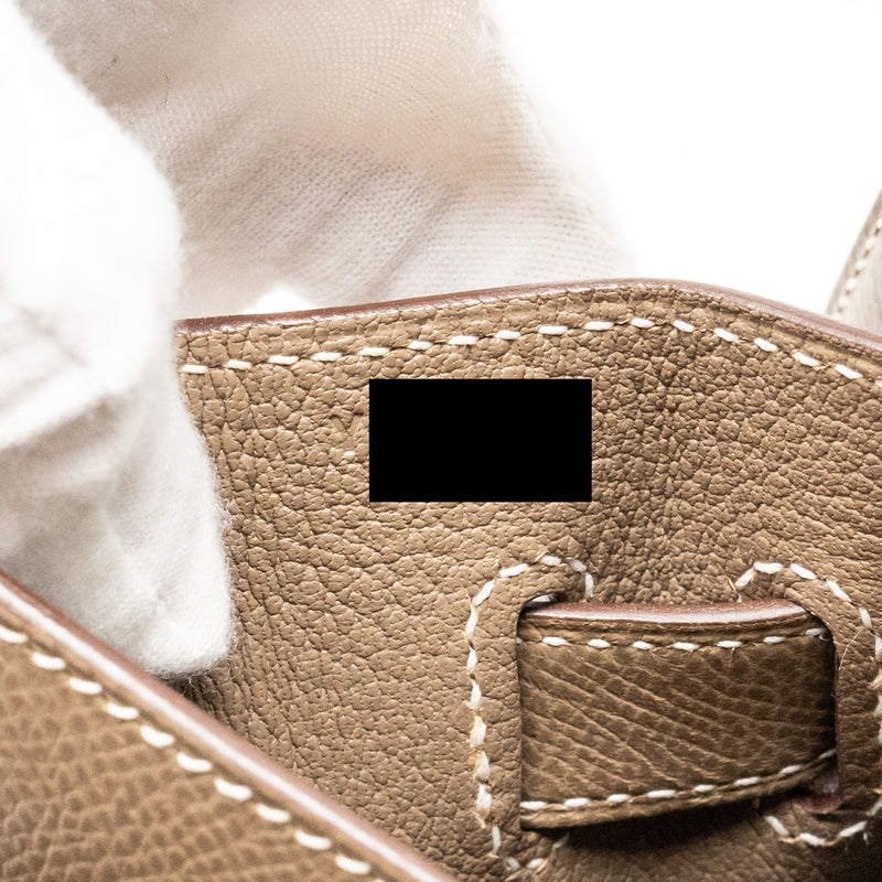 Hermes Kelly 35 Epsom Etoupe GHW Stamp Y