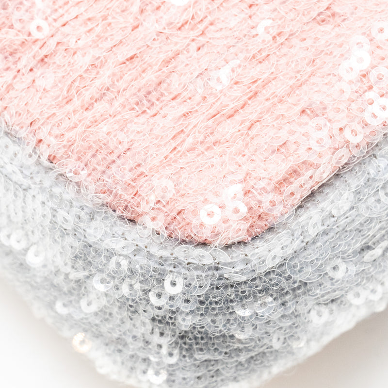 Chanel 18S Mini Waterfall Flap Bag Sequin Pink/Blue/Yellow SHW