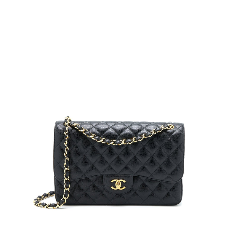 Chanel Classic Jumbo Double Flap Bag Caviar Black GHW