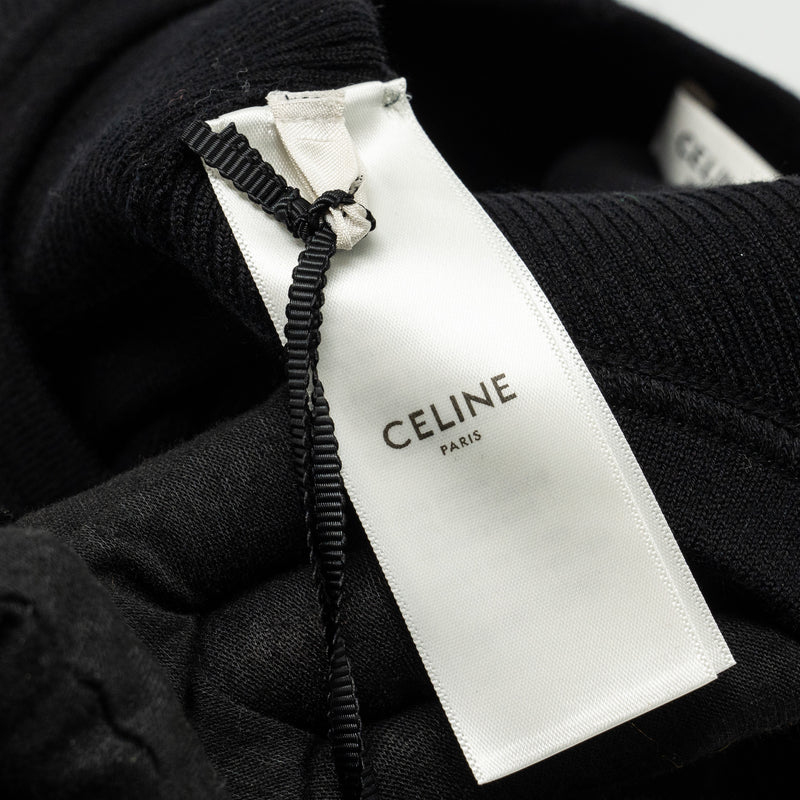 Celine Size XS One Shoulder Underpinning Wool/Polyamide Black