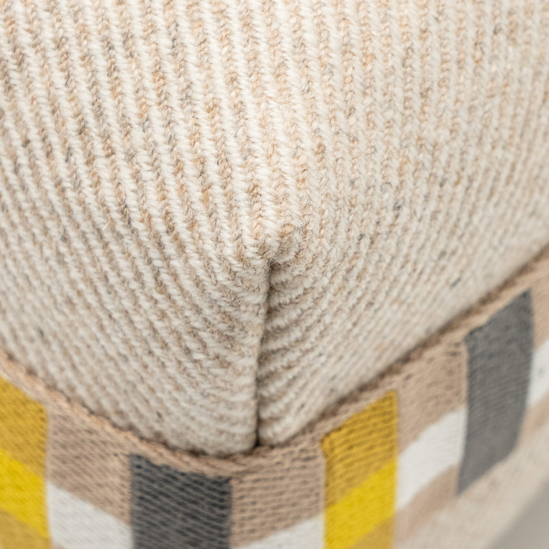 Hermes Bride-a-Brac au Carre Case, Small Model Wool Light Beige/ Multicolour SHW