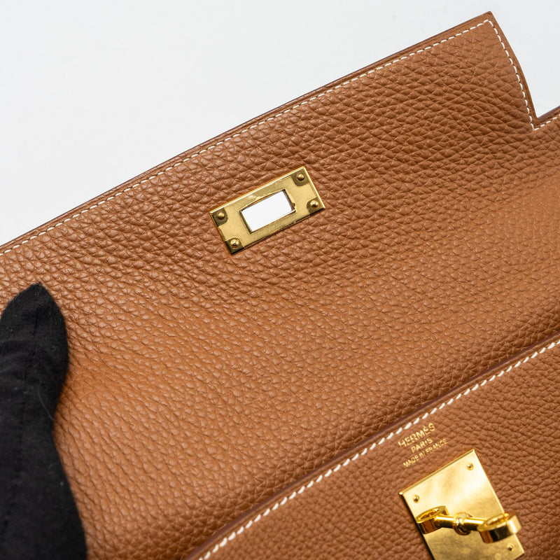 Hermes Kelly 28 Togo Gold GHW Stamp Y