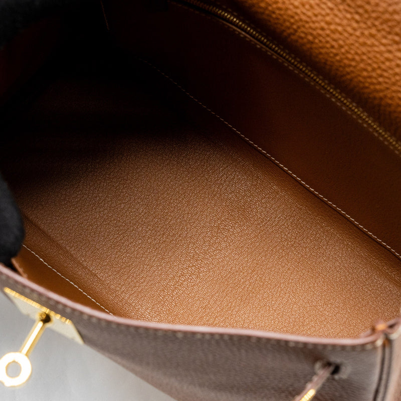 Hermes Kelly 28 Togo Gold GHW Stamp Y