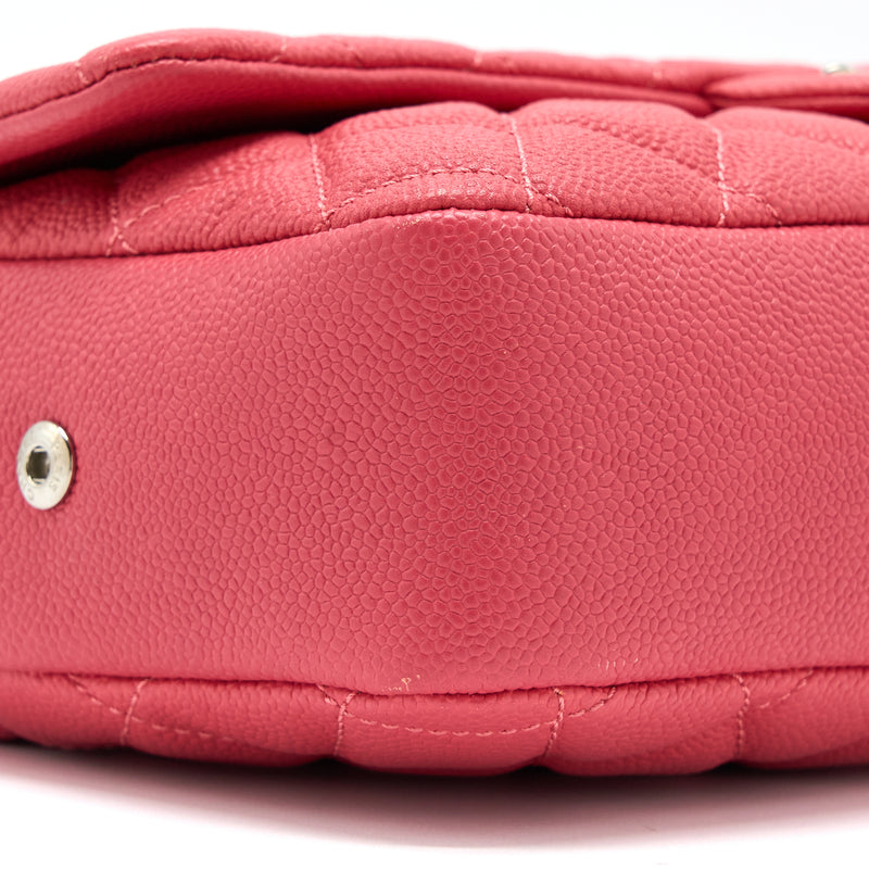 Chanel Easy Flap Bag Caviar Pink SHW