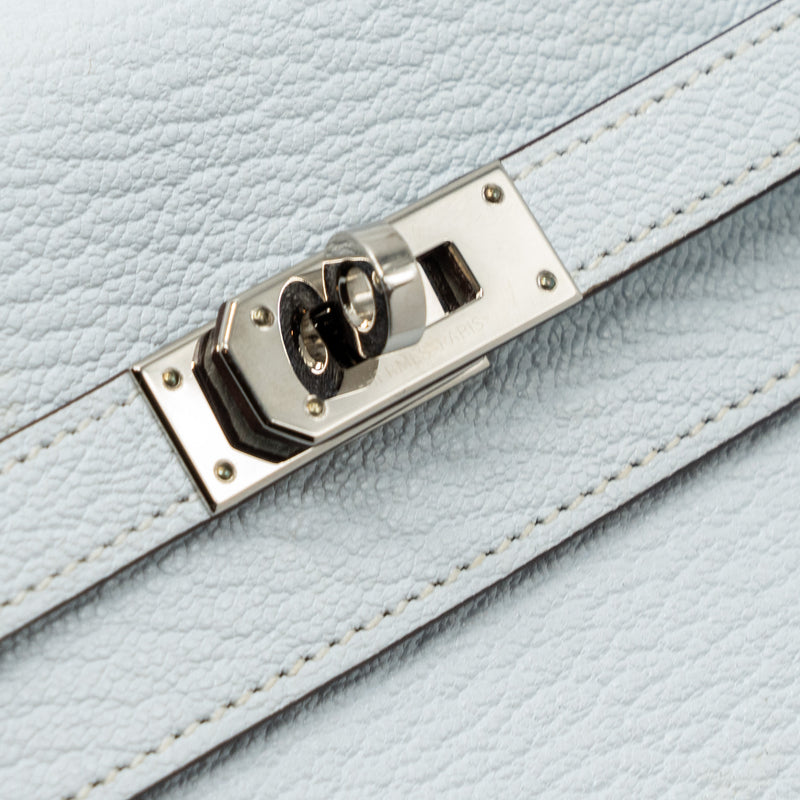 Kelly Mini Chevre Mysore Blue Brume