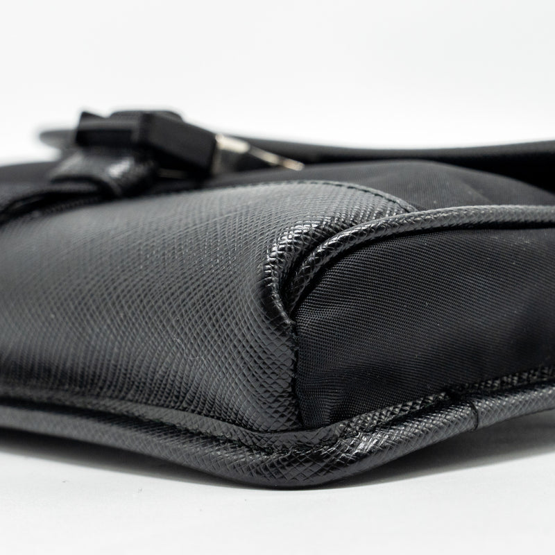 Prada Smartphone Case Re-Nylon and Saffiano leather black SHW
