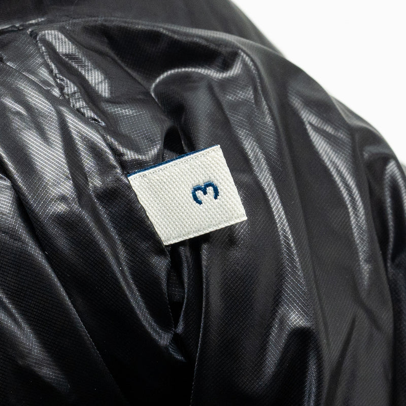 Moncler size 3 men’s zip padded jacket black