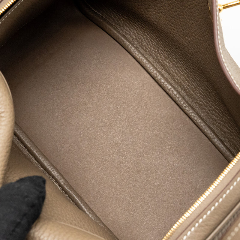 Hermes Lindy 26 Clemence Etoupe GHW stamp Z