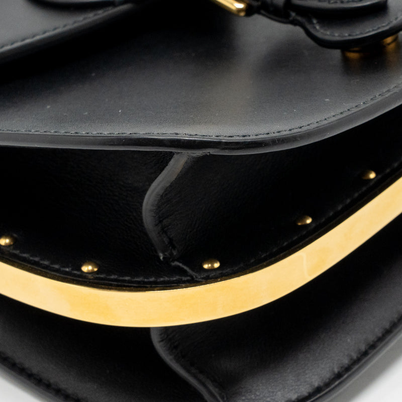 DIOR Meduim DIOR BOBBY Bag Calfskin Black GHW