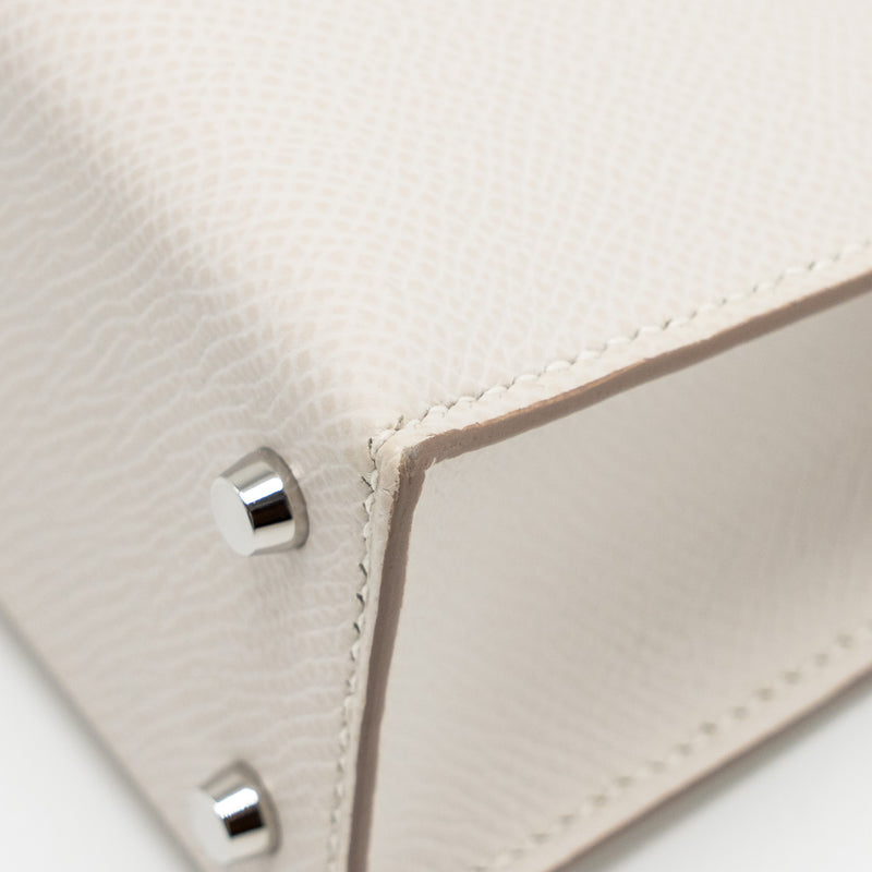 Hermes Mini Kelly II epsom gris pale SHW stamp B