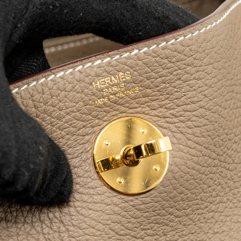 Hermes Lindy 26 Clemence Etoupe GHW stamp Z
