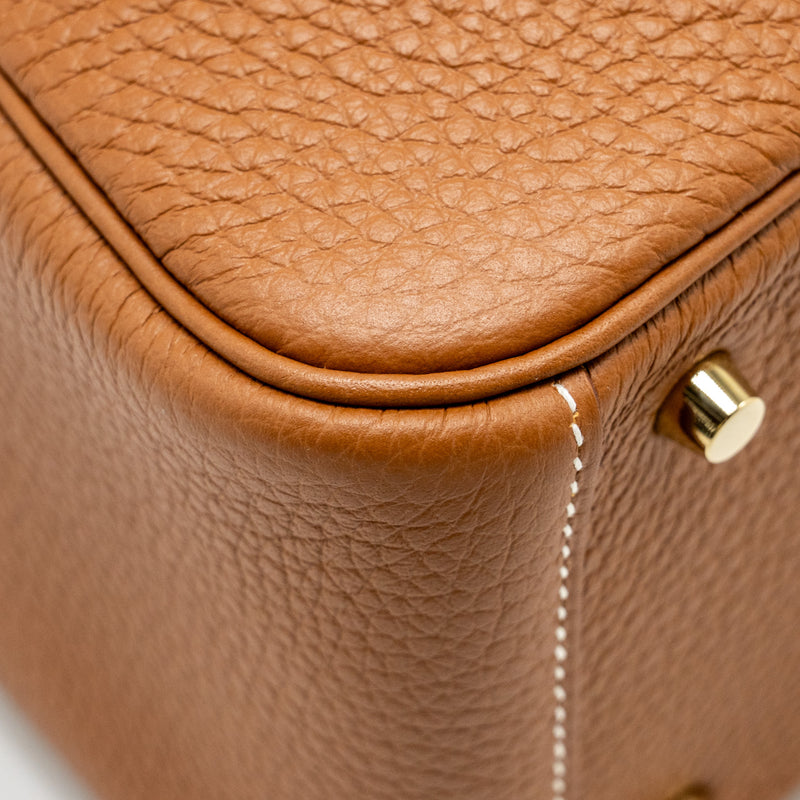 Hermes Mini Lindy Clemence Gold GHW Stamp B