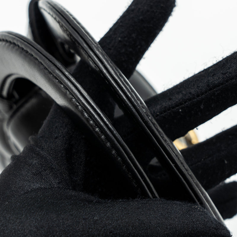 Chanel 23k Mini Shopping Tote Calfskin Black Brushed GHW(Microchip)