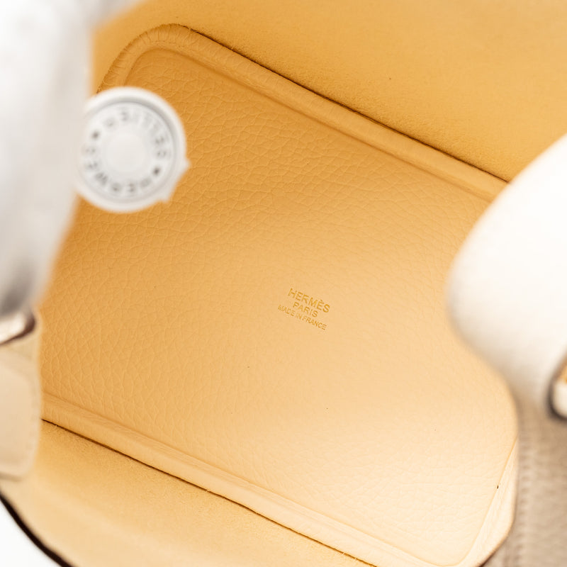 Hermes Picotin 18 Lock Bag Clemence Nata GHW Stamp W