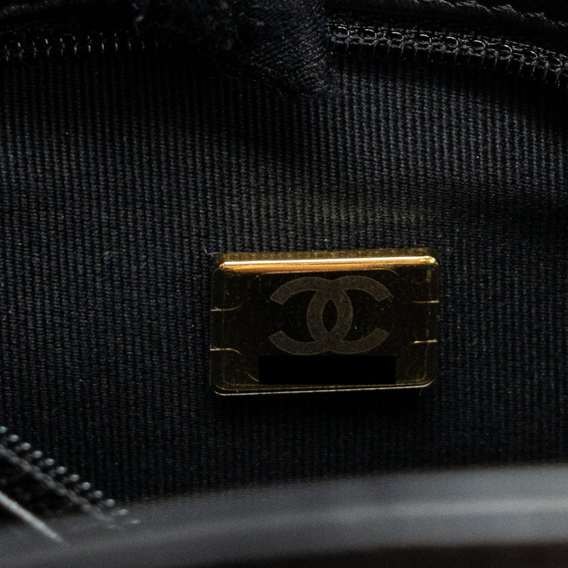 Chanel 23k Mini Shopping Tote Calfskin Black Brushed GHW(Microchip)