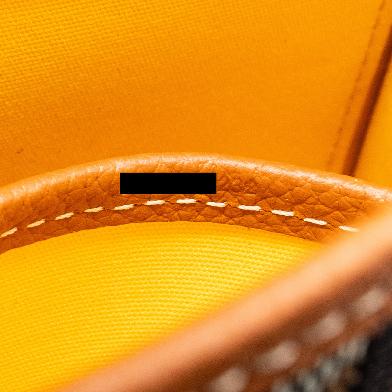 Goyard Belvedere PM Messenger Bag Goyardline Canvas/Calfskin Black/Tan SHW