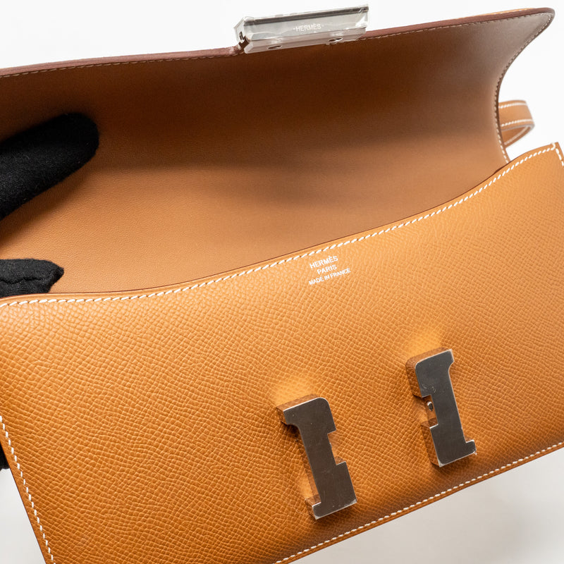 Hermes Constance Elan Epsom Gold SHW Stamp K