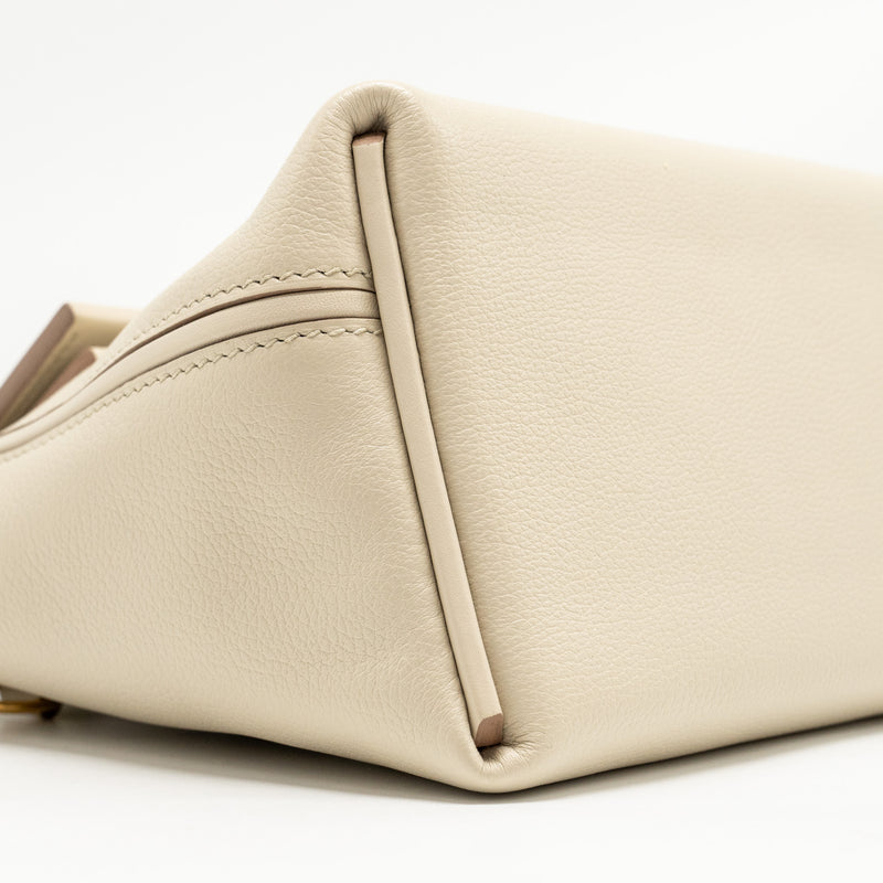 Hermes Mini 24/24 2424-21 Bag Evercolor/ Swift Beton GHW Stamp B