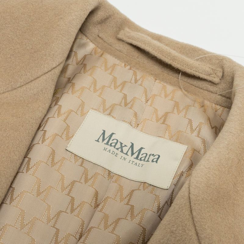 Max Mara Size IT44 Madame 101801 Icon Coat Virgin Wool/Cashmere Beige