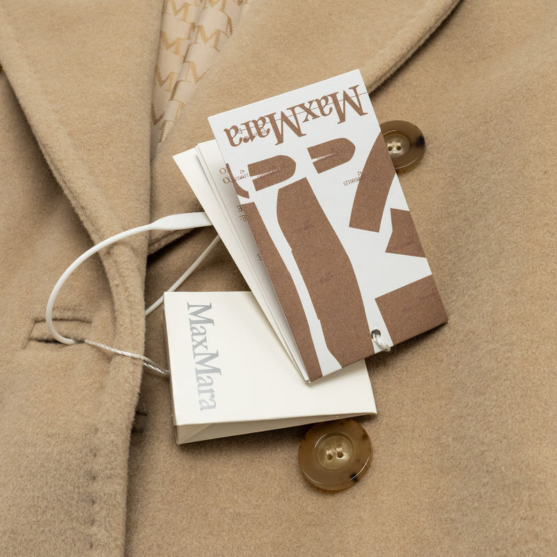 Max Mara Size IT44 Madame 101801 Icon Coat Virgin Wool/Cashmere Beige