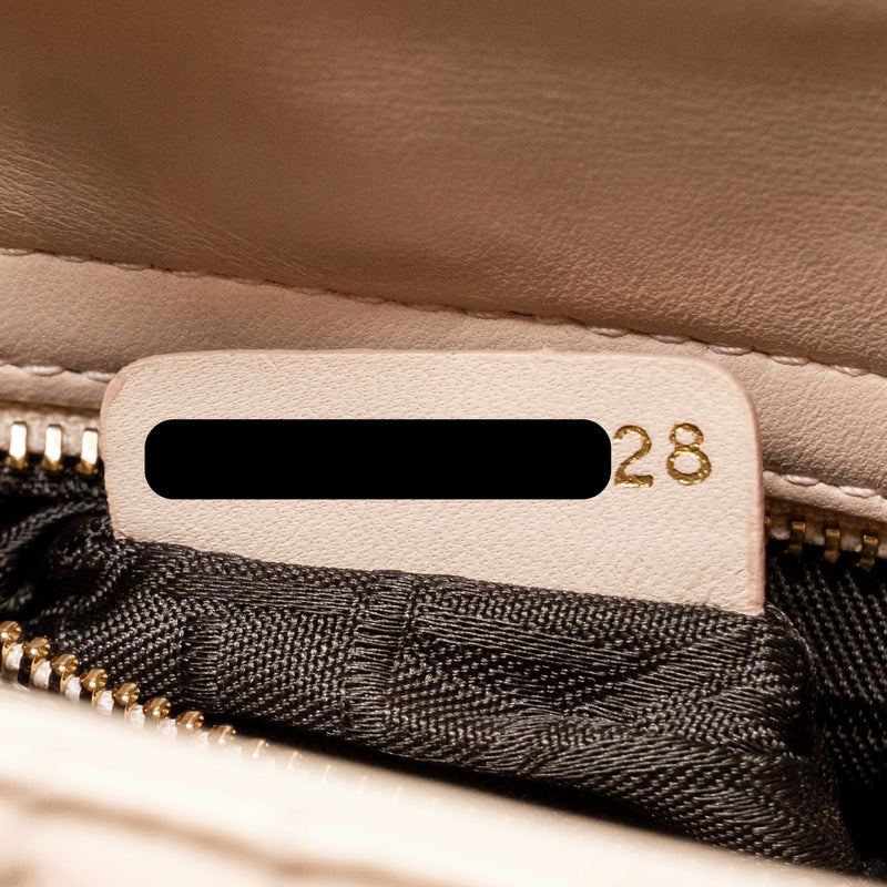 Dior My ABC Small Lady Dior Lambskin Light Pink LGHW
