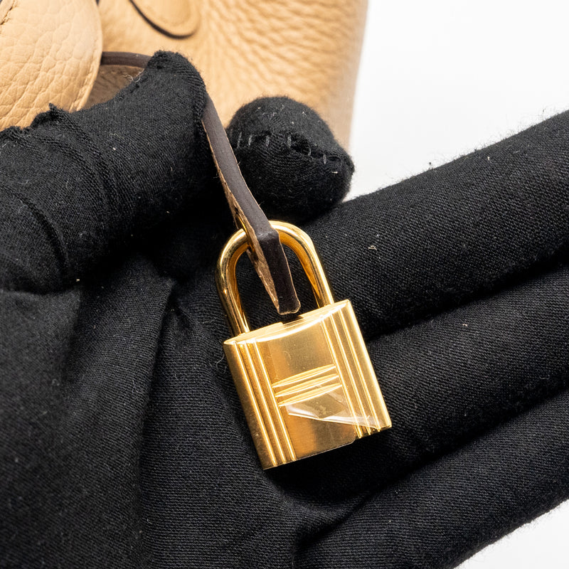 Hermes Picotin 18 Lock Bag Clemence Chai GHW Stamp U
