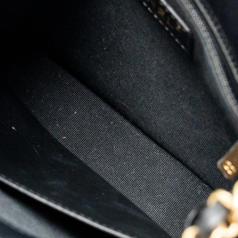 Chanel 23B Hobo Bag Velvet Black GHW (microchip)