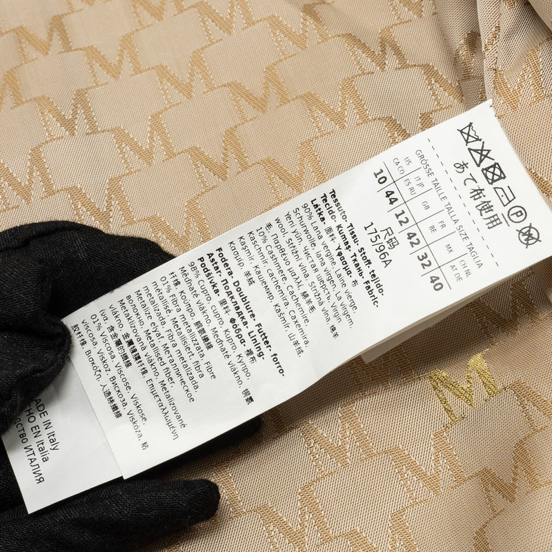Max Mara Size IT44 Madame 101801 Icon Coat Virgin Wool/Cashmere Beige