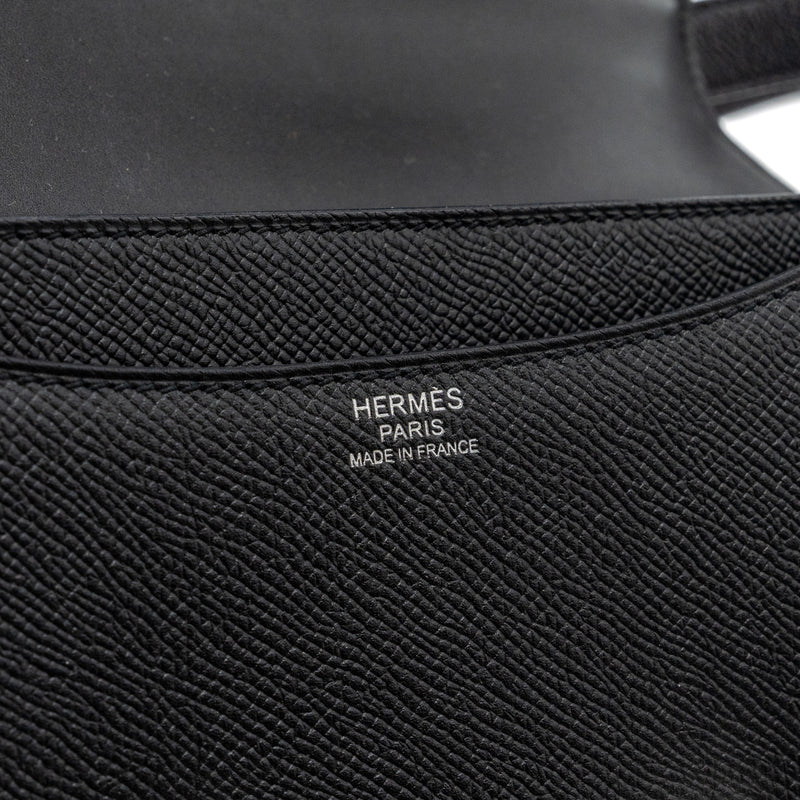 Hermes Constance 24 Epsom Black SHW Stamp A