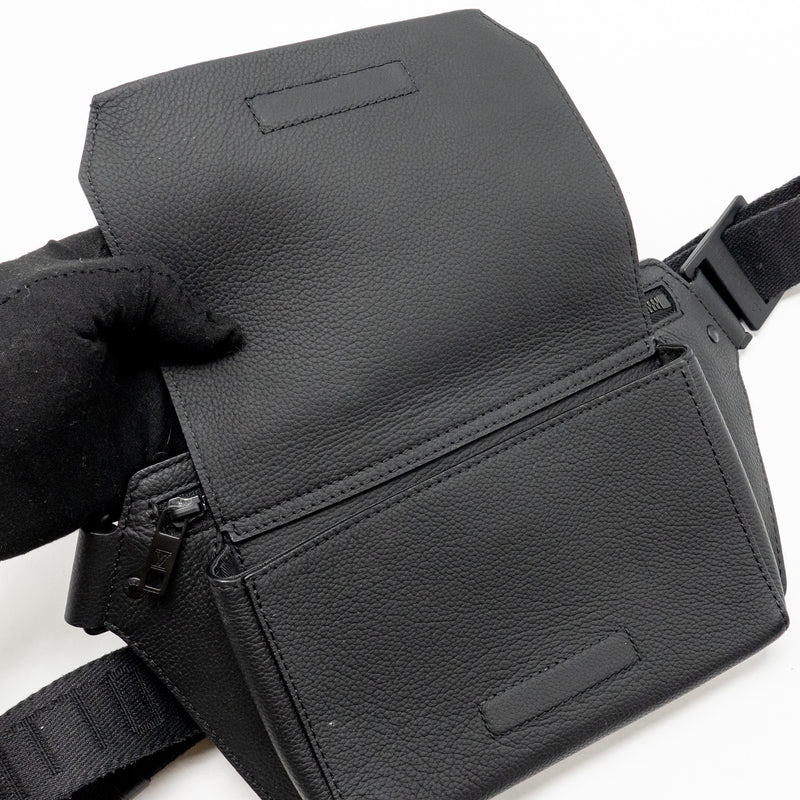 Louis Vuitton Aerogram Takeoff Sling Black Grained Calfskin Black Hardware