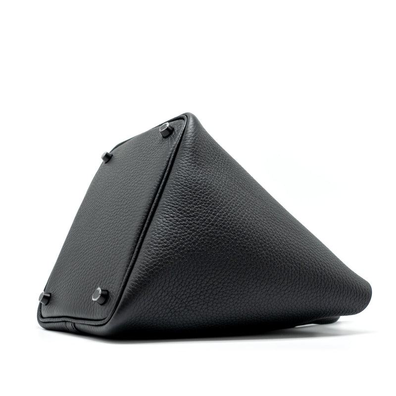 Hermes Picotin 18 Clemence So Black with Black Hardware Stamp U