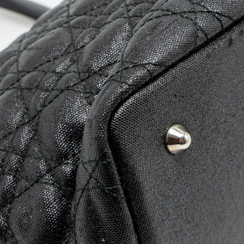 Dior Shopping Tote Bag Canvas Black SHW