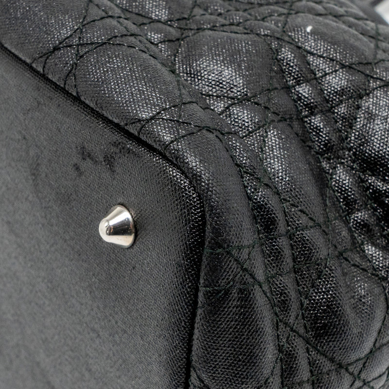 Dior Shopping Tote Bag Canvas Black SHW