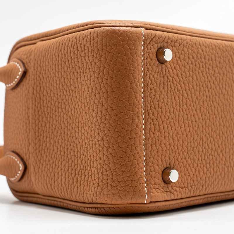 Hermes Mini Lindy Clemence GOLD SHW STAMP U