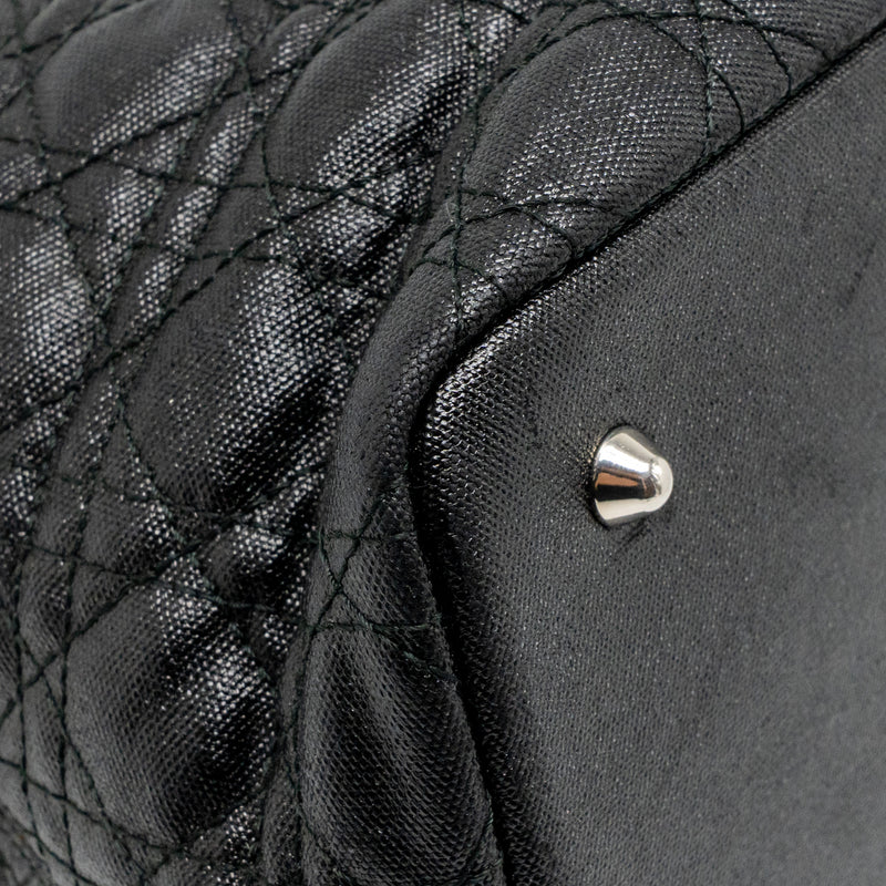 Dior Shopping Tote Bag Canvas Black SHW